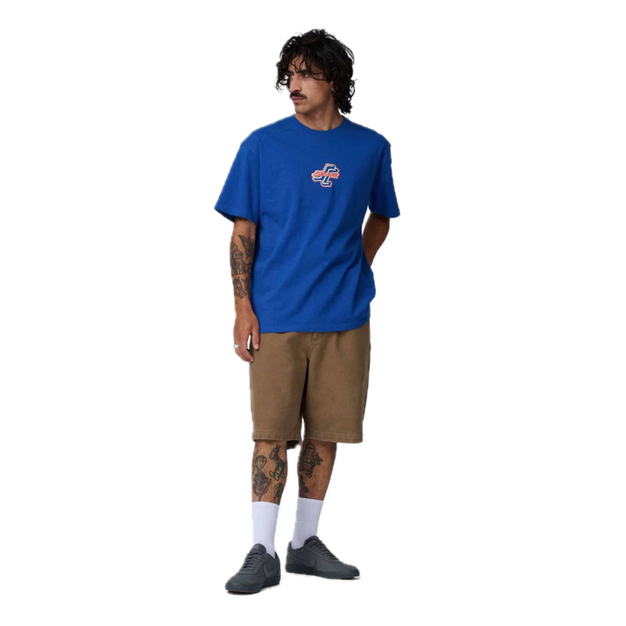 SANTA CRUZ CAMISETA OUTER OGSC FRONT AZUL MARINO