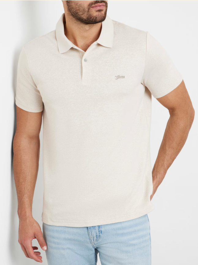 GUESS POLO CLÁSICO REGULAR FIT BEIGE