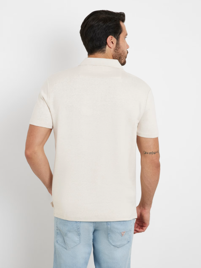 GUESS POLO CLÁSICO REGULAR FIT BEIGE