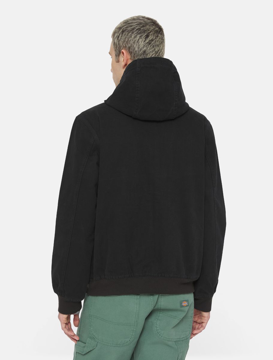 DICKIES CANVAS UNLINED CHAQUETA CON CAPUCHA  NEGRA