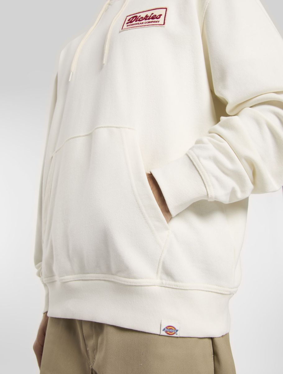 DICKIES LEWISTOWN SUDADERA CON CAPUCHA BLANCO ROTO