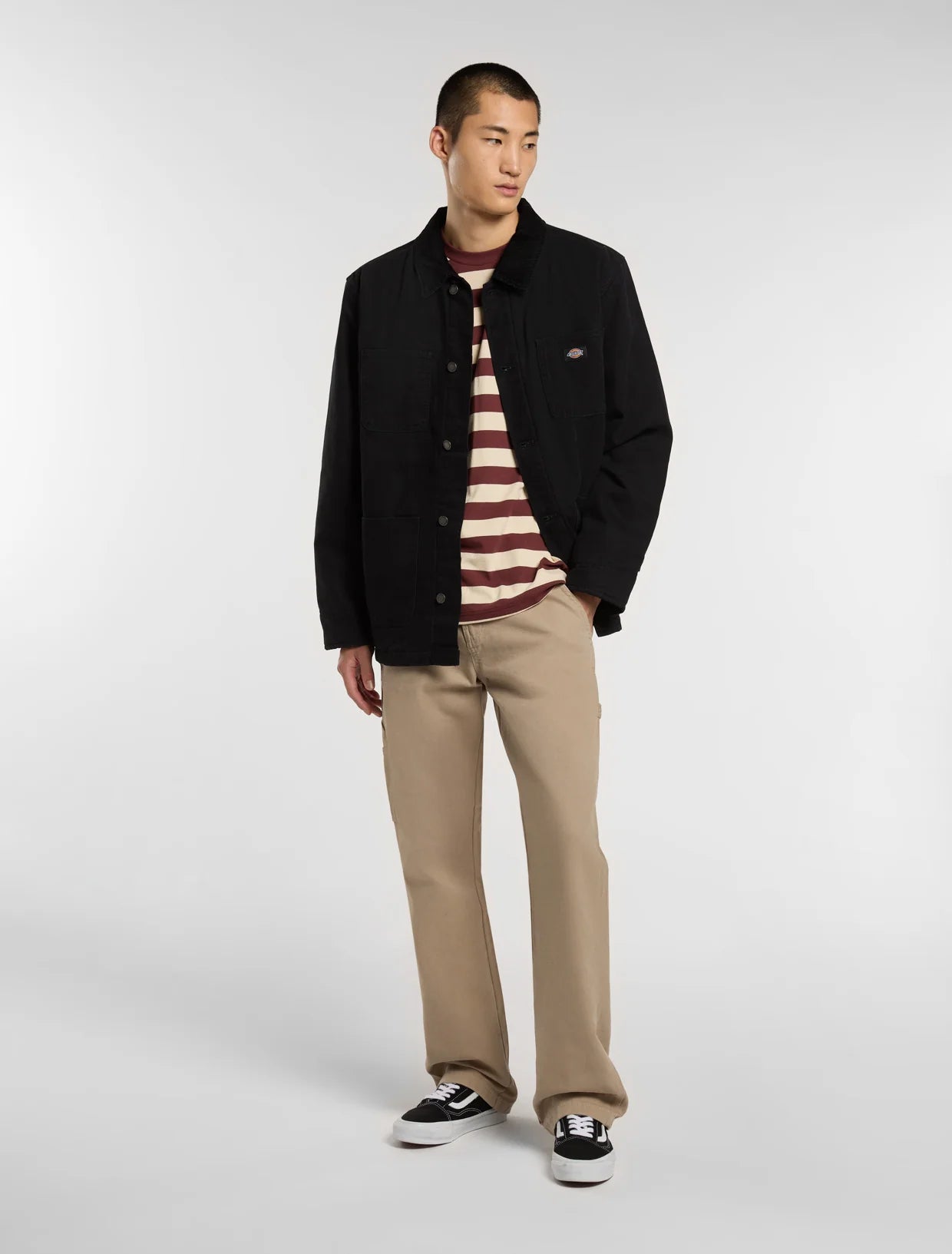 DICKIES CHORE LINED CANVAS CHAQUETA ACOLCHADA NEGRA