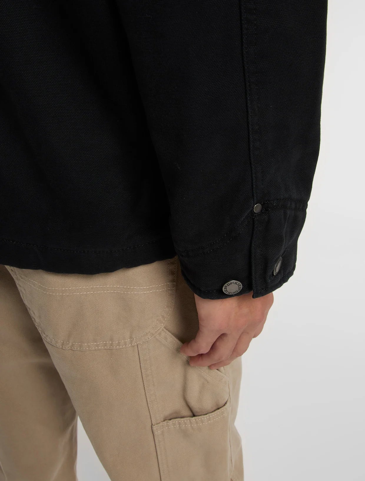 DICKIES CHORE LINED CANVAS CHAQUETA ACOLCHADA NEGRA