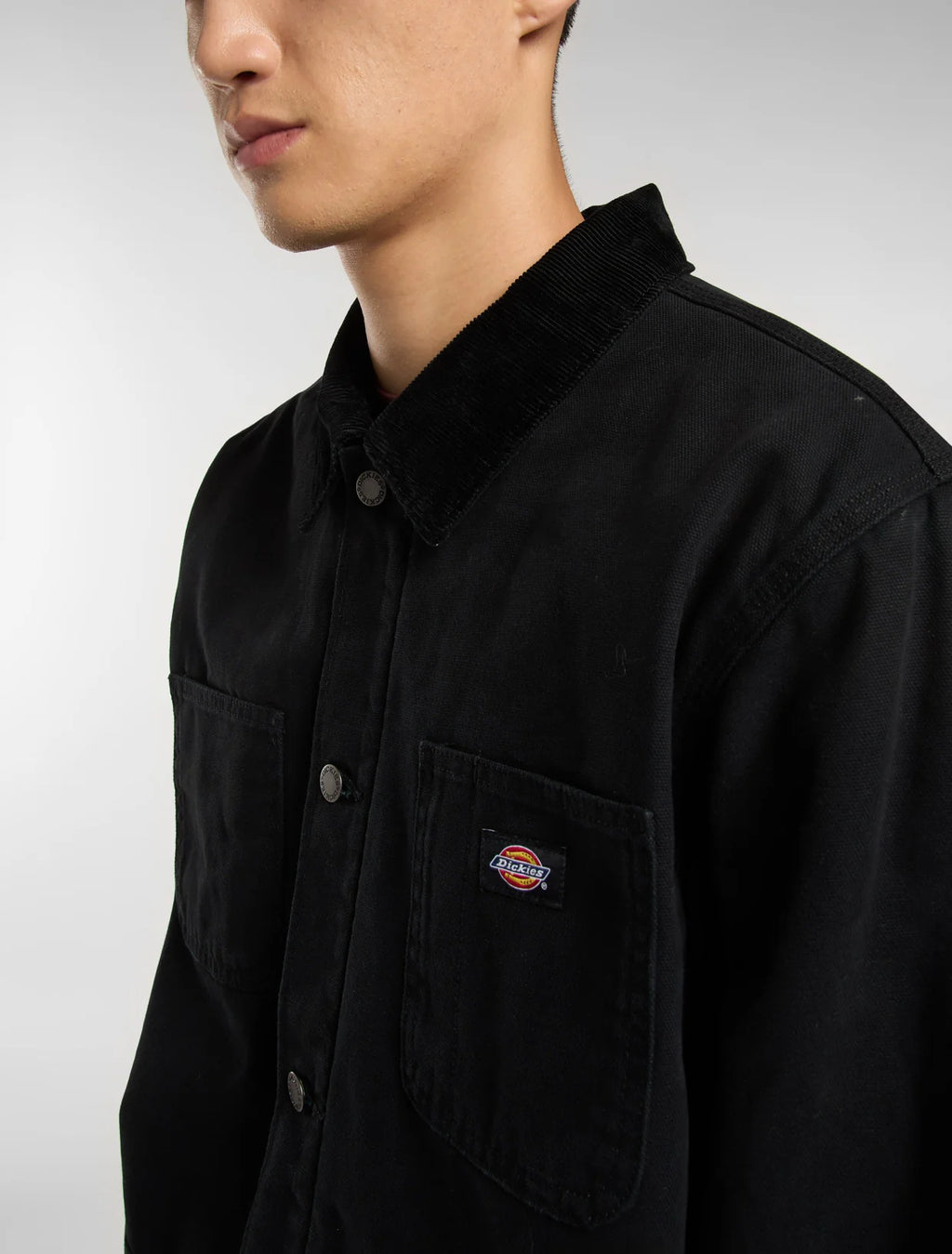 DICKIES CHORE LINED CANVAS CHAQUETA ACOLCHADA NEGRA