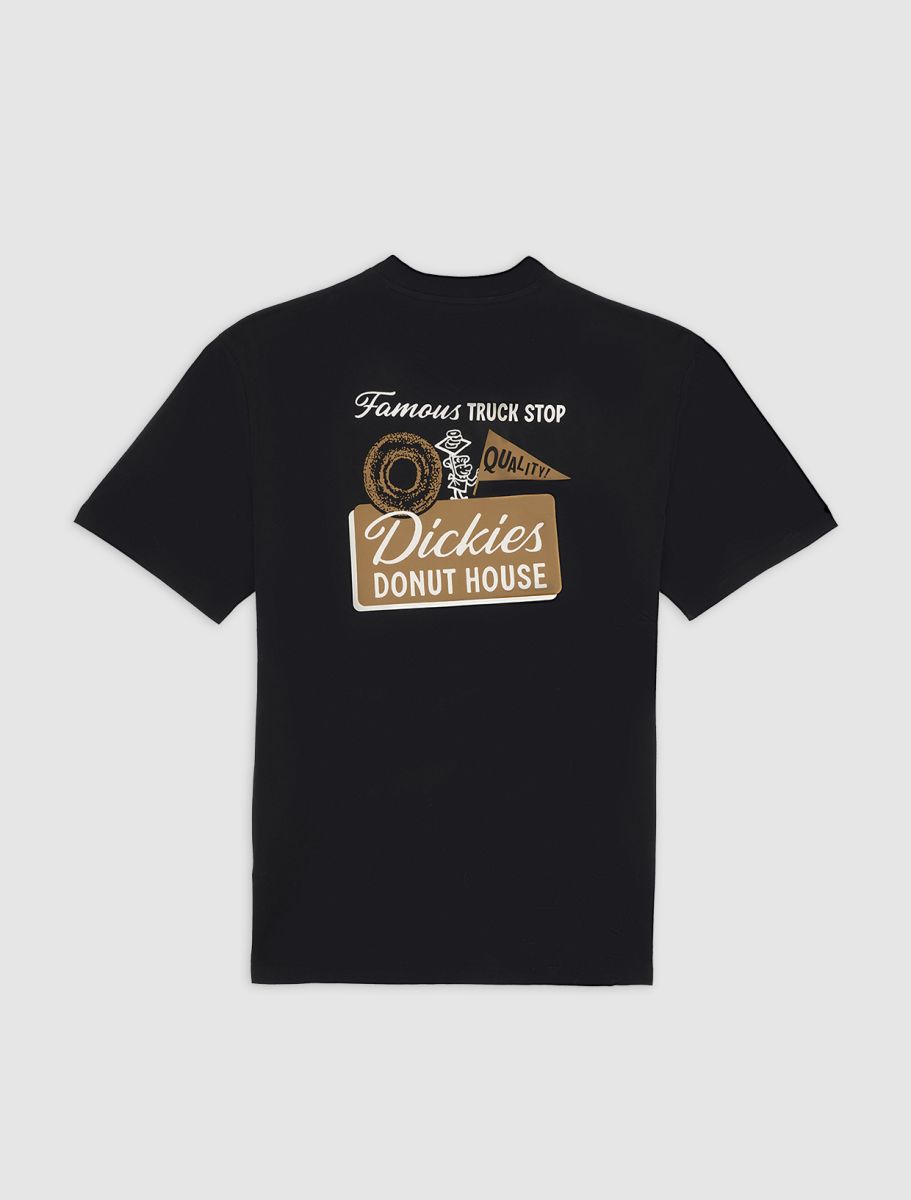 DICKIES DONUT HOUSE CAMISETA NEGRA