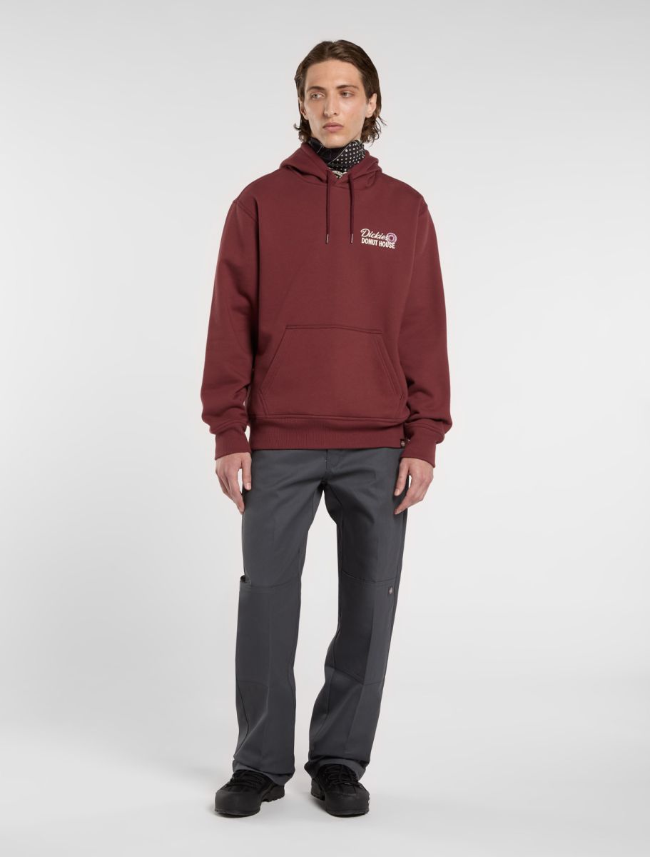 DICKIES DONUT HOUSE SUDADERA CON CAPUCHA BURDEOS