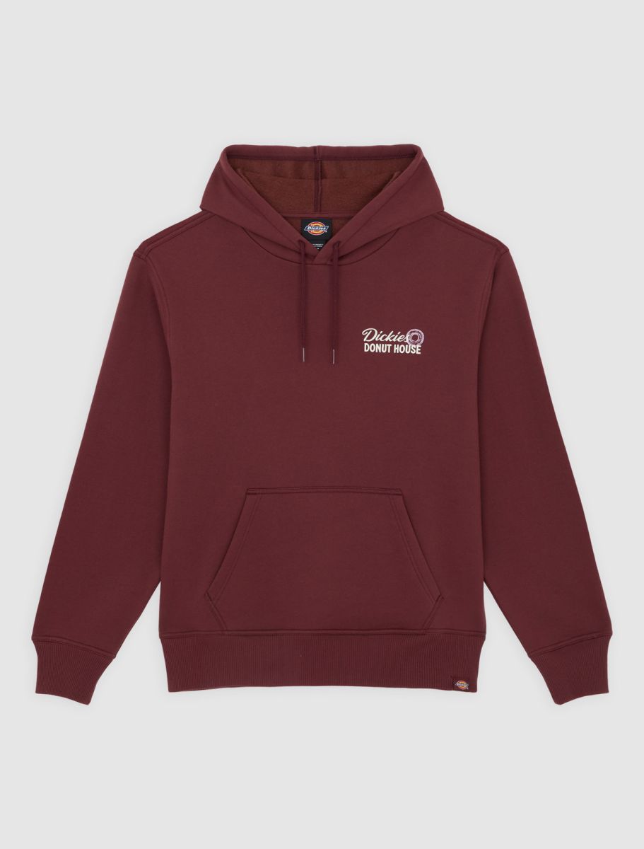 DICKIES DONUT HOUSE SUDADERA CON CAPUCHA BURDEOS