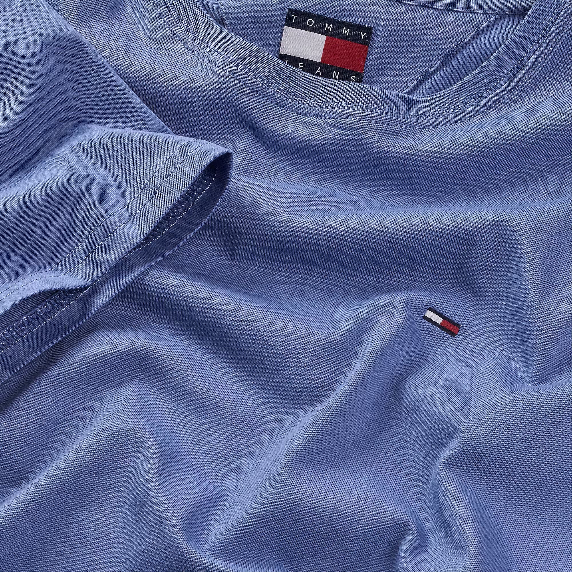 TOMMY JEANS CAMISETA SLIM FIT AZUL ZAFIRO