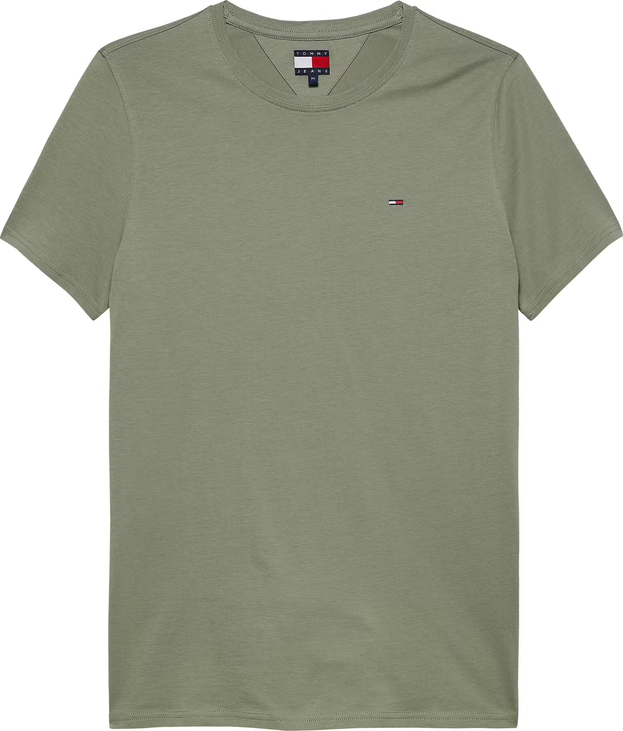 TOMMY JEANS CAMISETA SLIM FIT VERDE