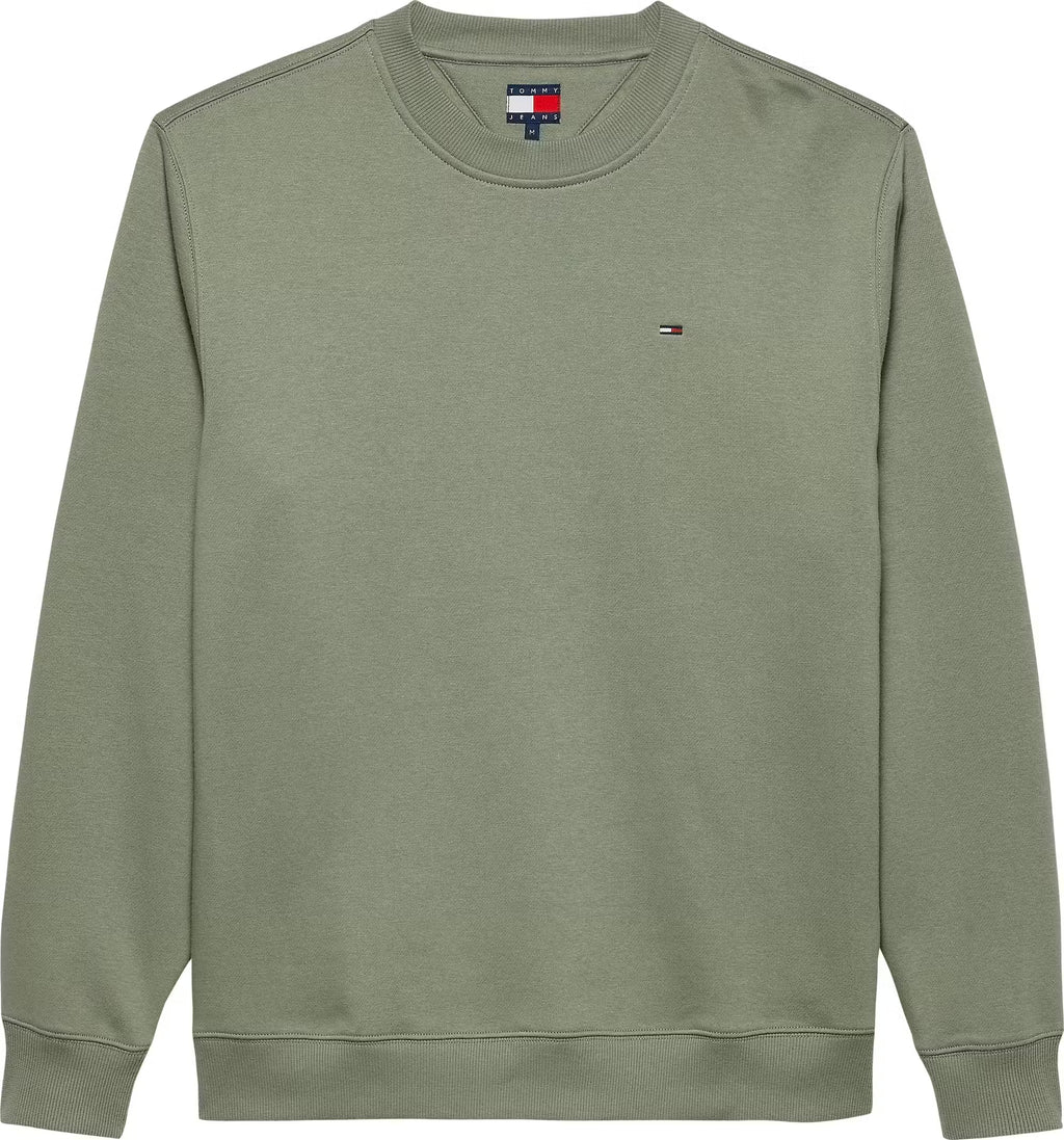 TOMMY JEANS SUDADERA CREW REGULAR FIT VERDE