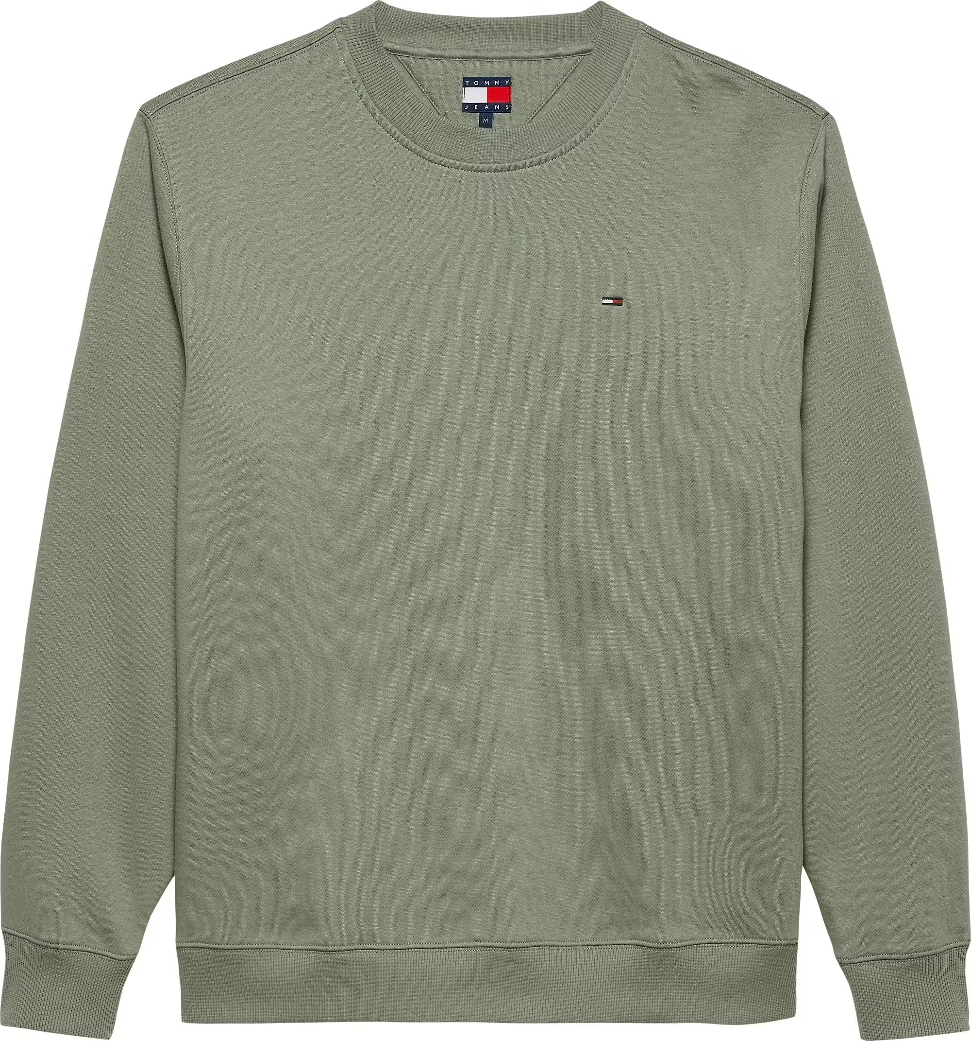 TOMMY JEANS SUDADERA CREW REGULAR FIT VERDE