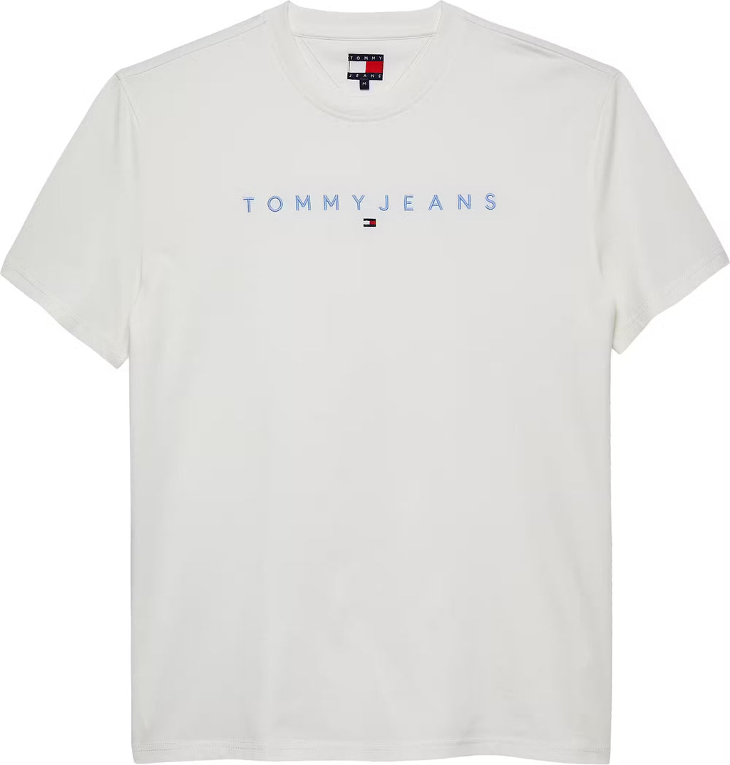 TOMMY JEANS LOGO LINEAL CAMISETA REGULAR FIT CRUDO