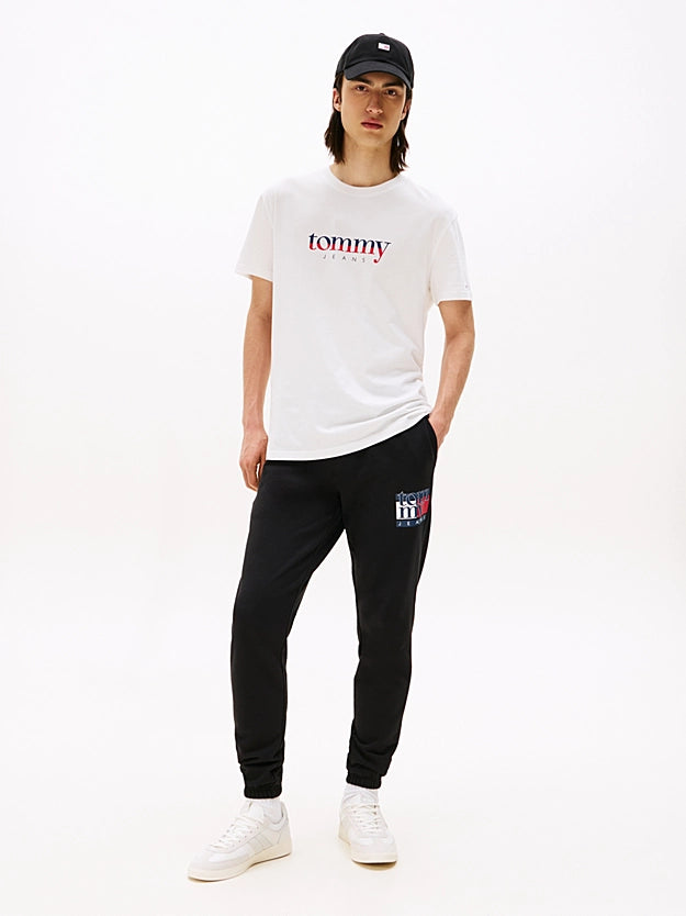 TOMMY JEANS LETRAS CAMISETA CUELLO REDONDO REGULAR FIT BLANCA