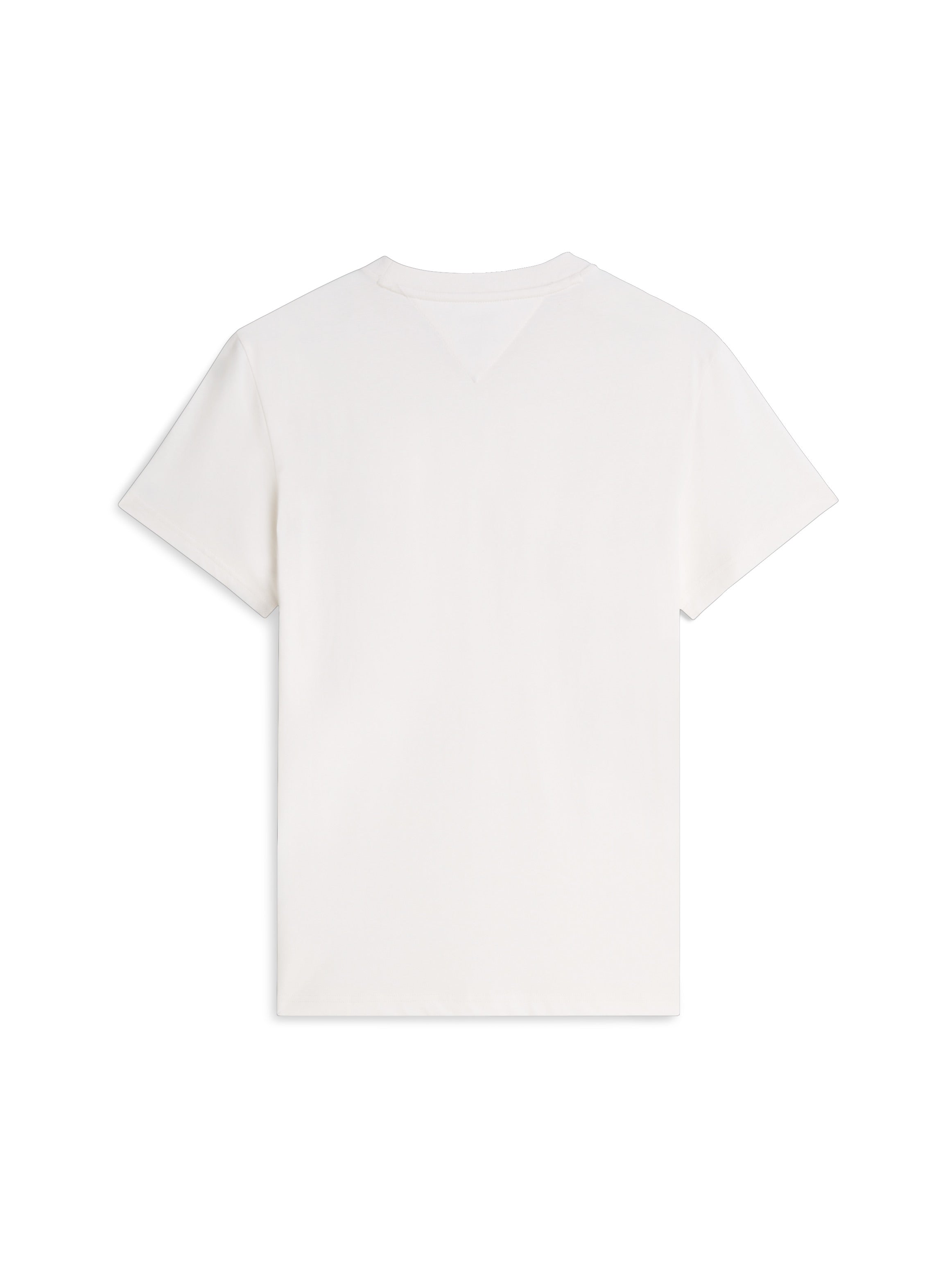 TOMMY JEANS CAMISETA LOGO PECHO 90´S MULTICOLOR SLIM FIT BLANCO ROTO