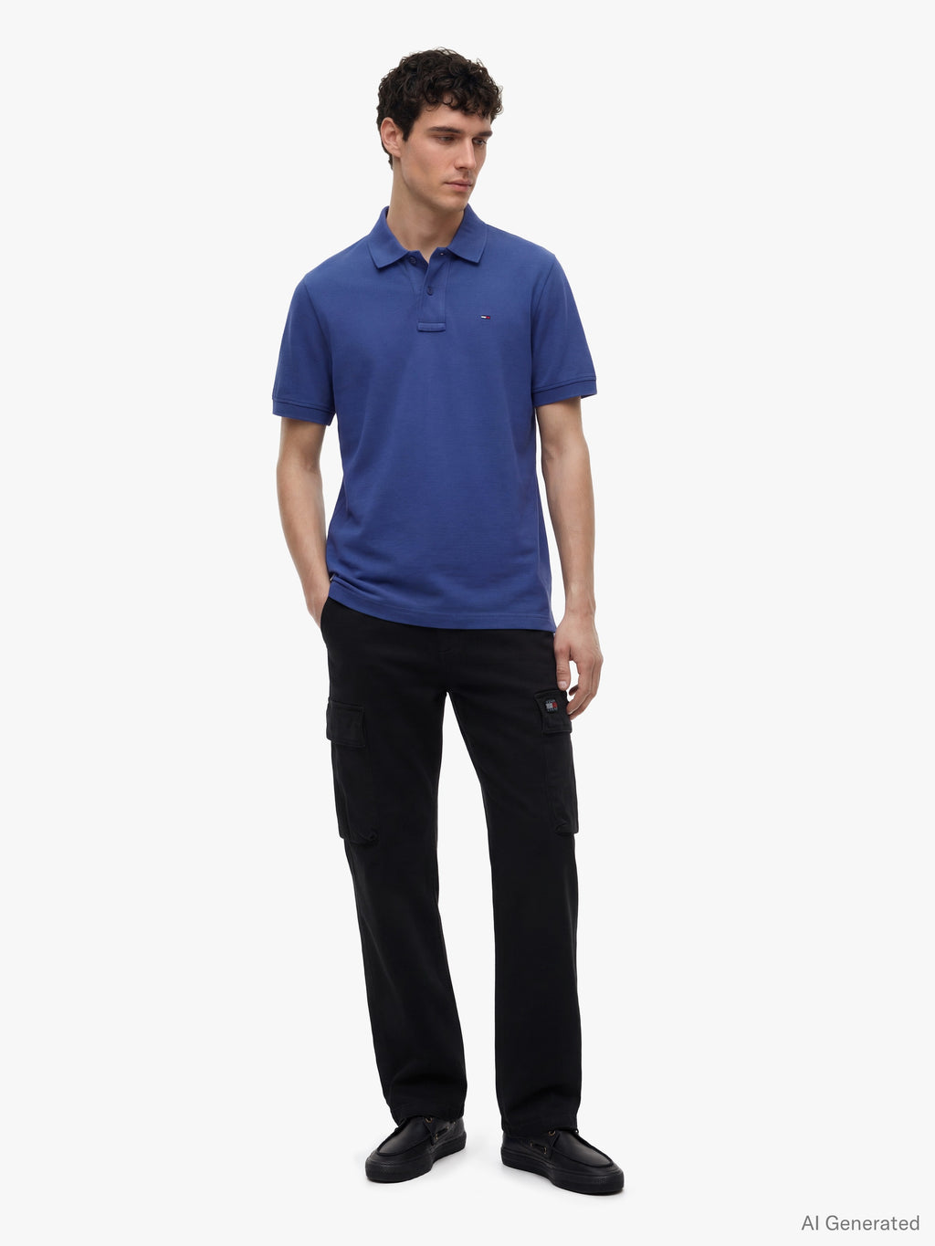 TOMMY JEANS POLO CLASSIC LOGO PEQUEÑO REGULAR FIT AZUL OSCURO