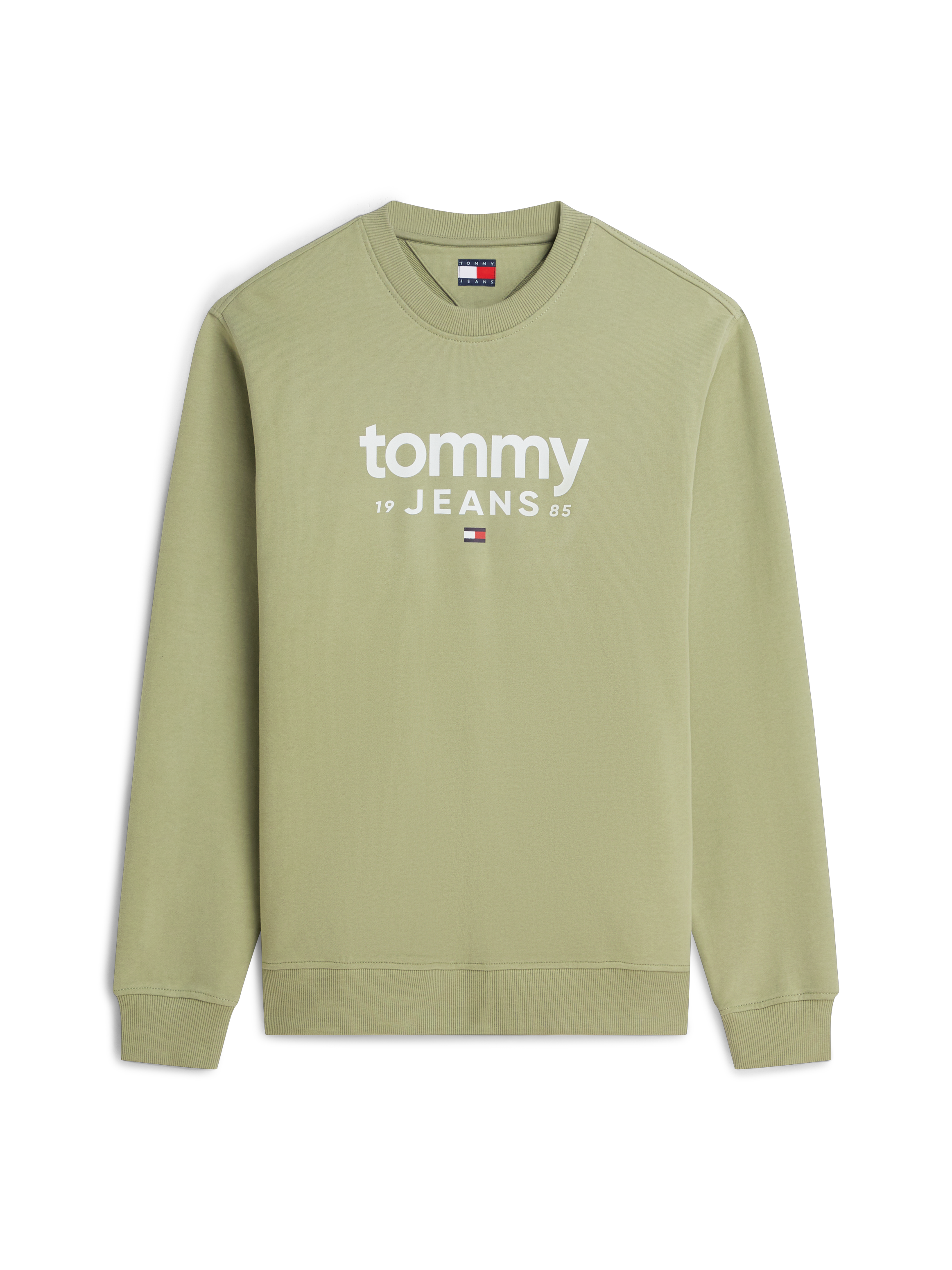 TOMMY JEANS SUDADERA FINA LOGO LETRAS PECHO REGULAR FIT VERDE
