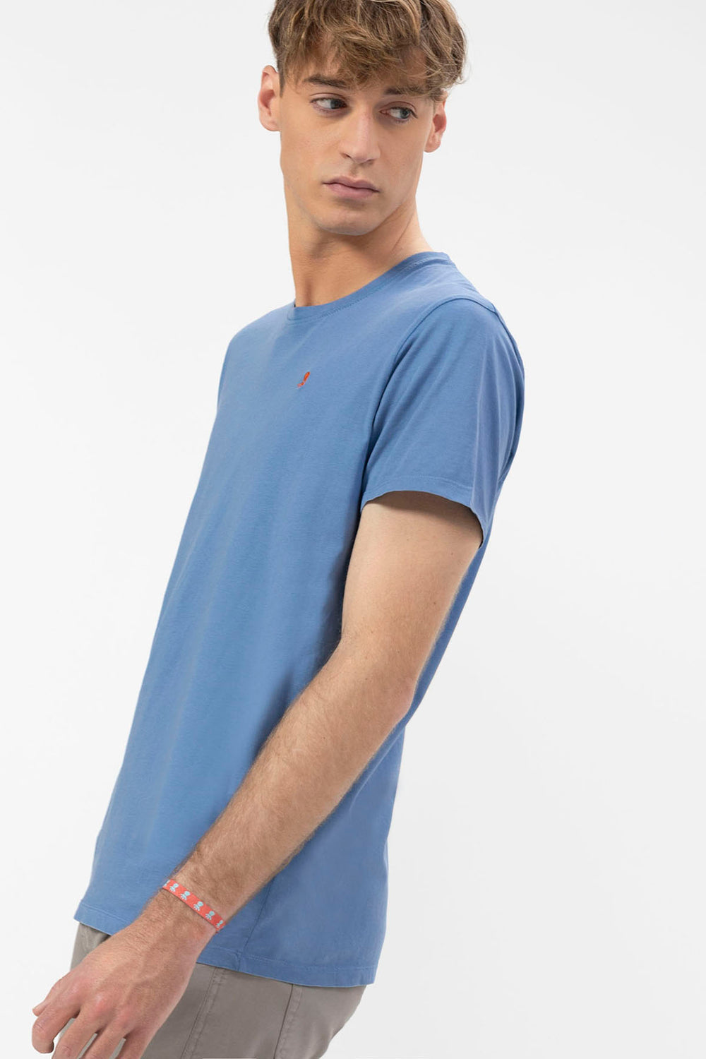EL PULPO CAMISETA LOGO BORDADO AZUL INDIGO
