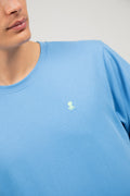 EL PULPO CAMISETA BASICA SLIM LOGO PECHO AZUL