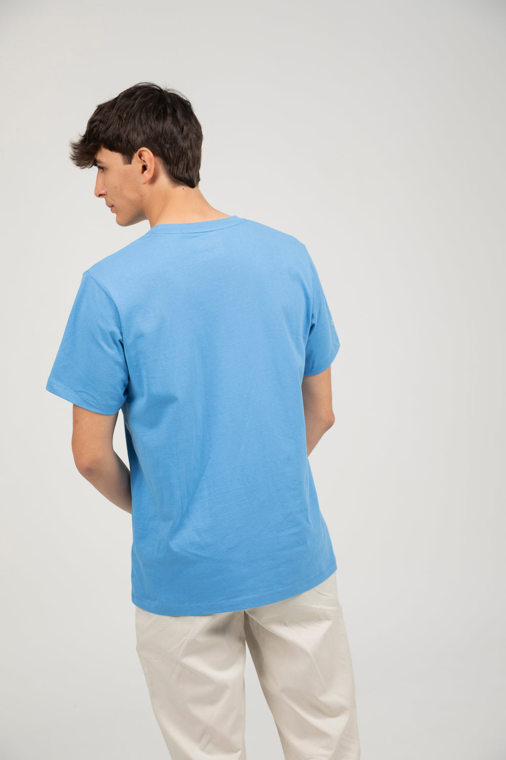 EL PULPO CAMISETA BASICA SLIM LOGO PECHO AZUL