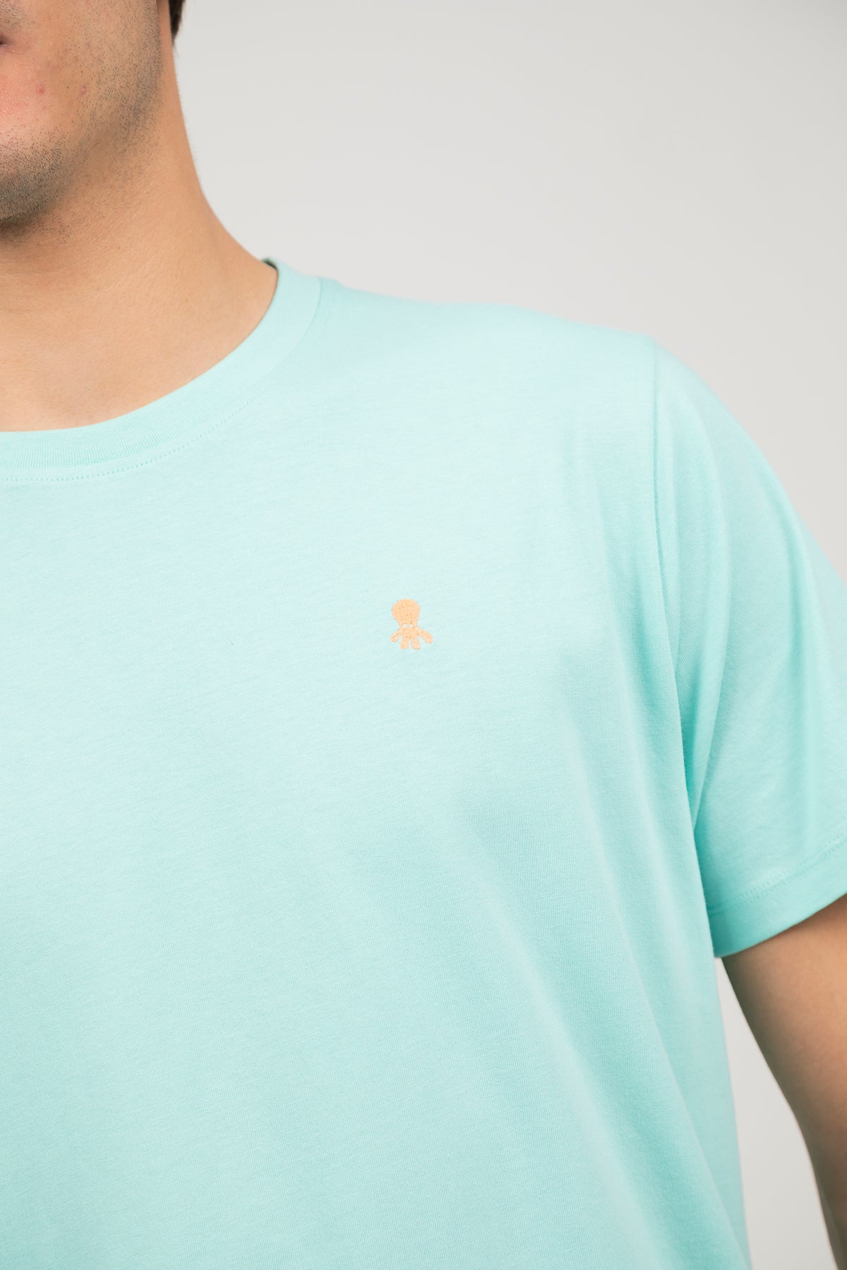 EL PULPO CAMISETA BASICA SLIM LOGO PECHO VERDE