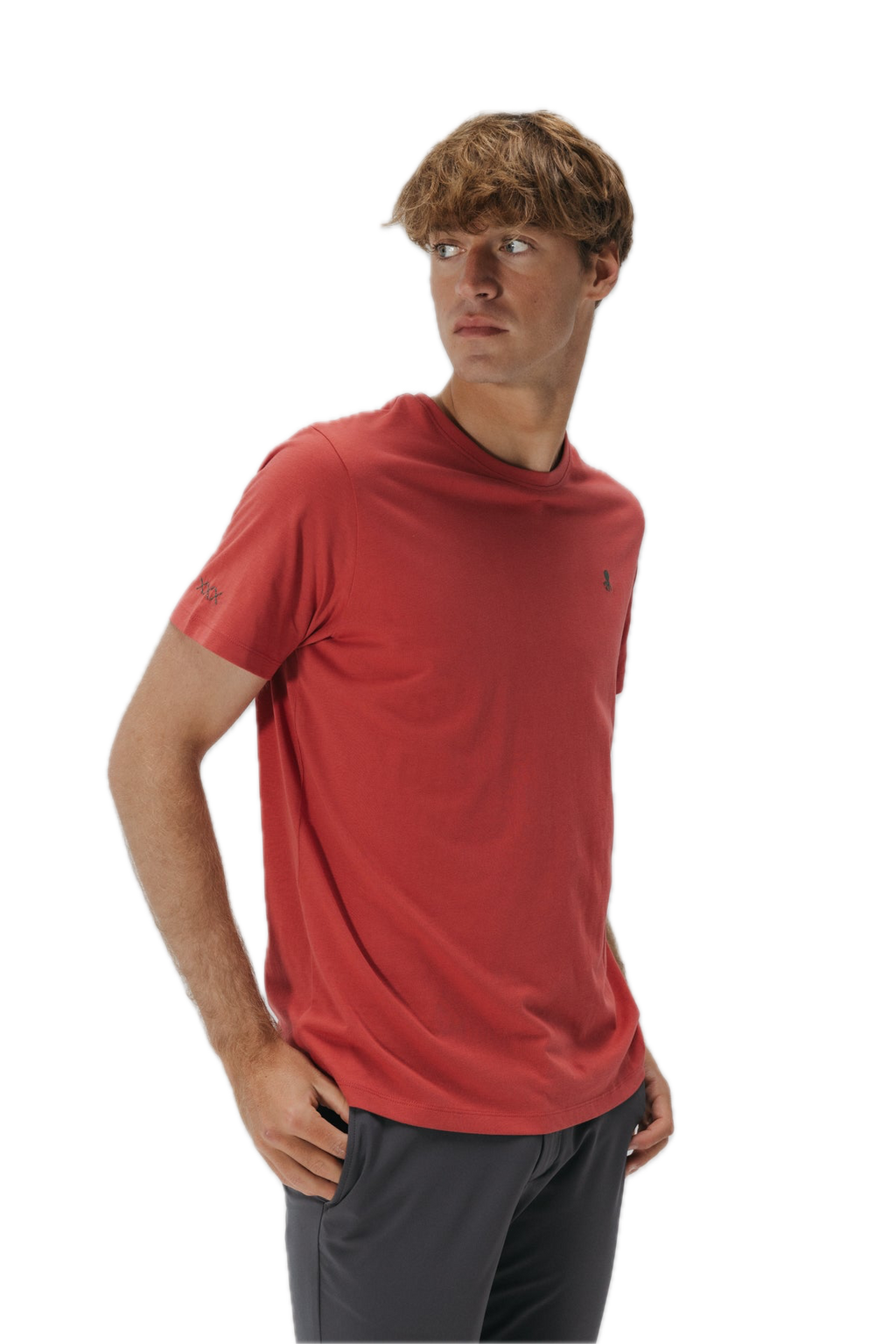 EL PULPO CAMISETA LOGO BORDADO ROJO