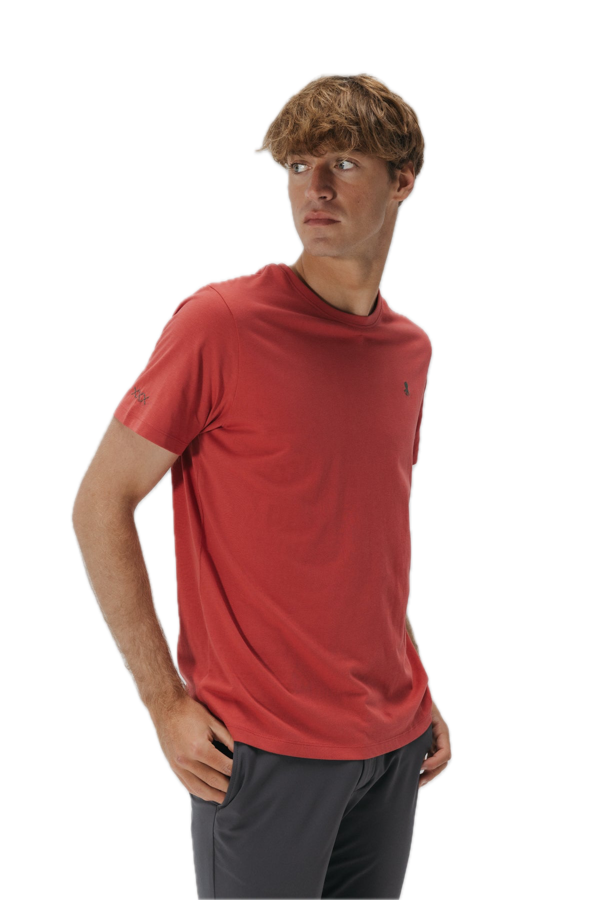 EL PULPO CAMISETA LOGO BORDADO ROJO