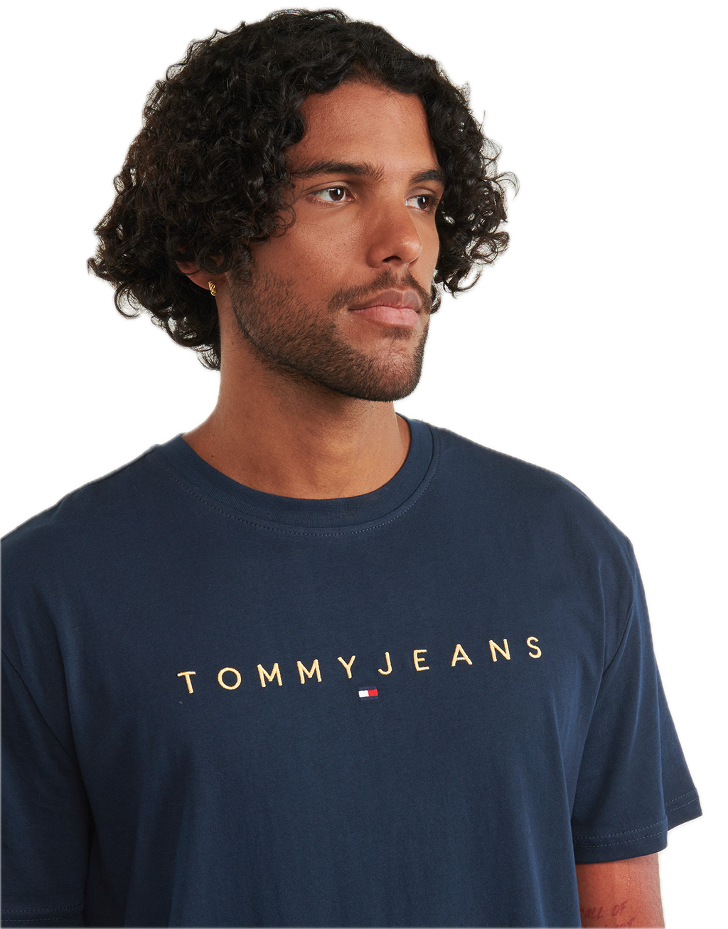 TOMMY JEANS LOGO LINEAL CAMISETA REGULAR FIT AZUL MARINO OSCURO