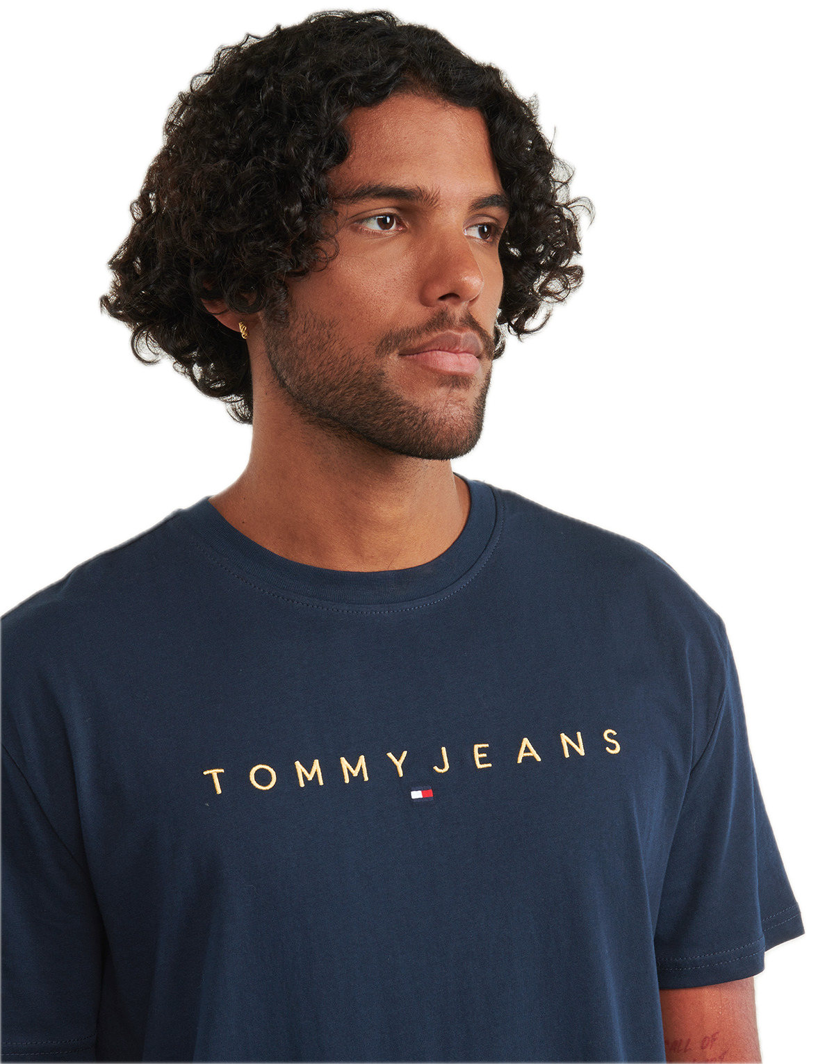 TOMMY JEANS LOGO LINEAL CAMISETA REGULAR FIT AZUL MARINO OSCURO