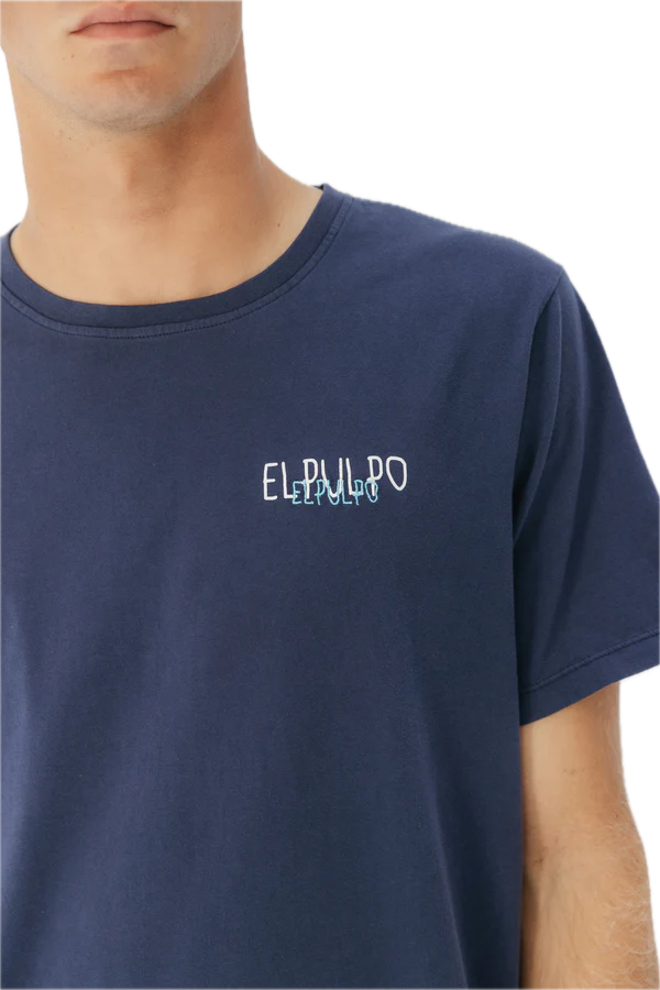 EL PULPO CAMISETA LOGO TEJIDO AZUL MARINO DELAVE