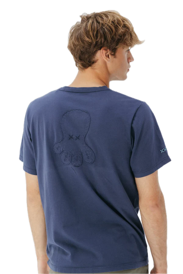 EL PULPO CAMISETA LOGO TEJIDO AZUL MARINO DELAVE