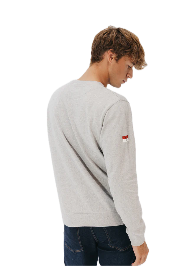 EL PULPO SUDADERA BORDADO HERITAGE GRIS