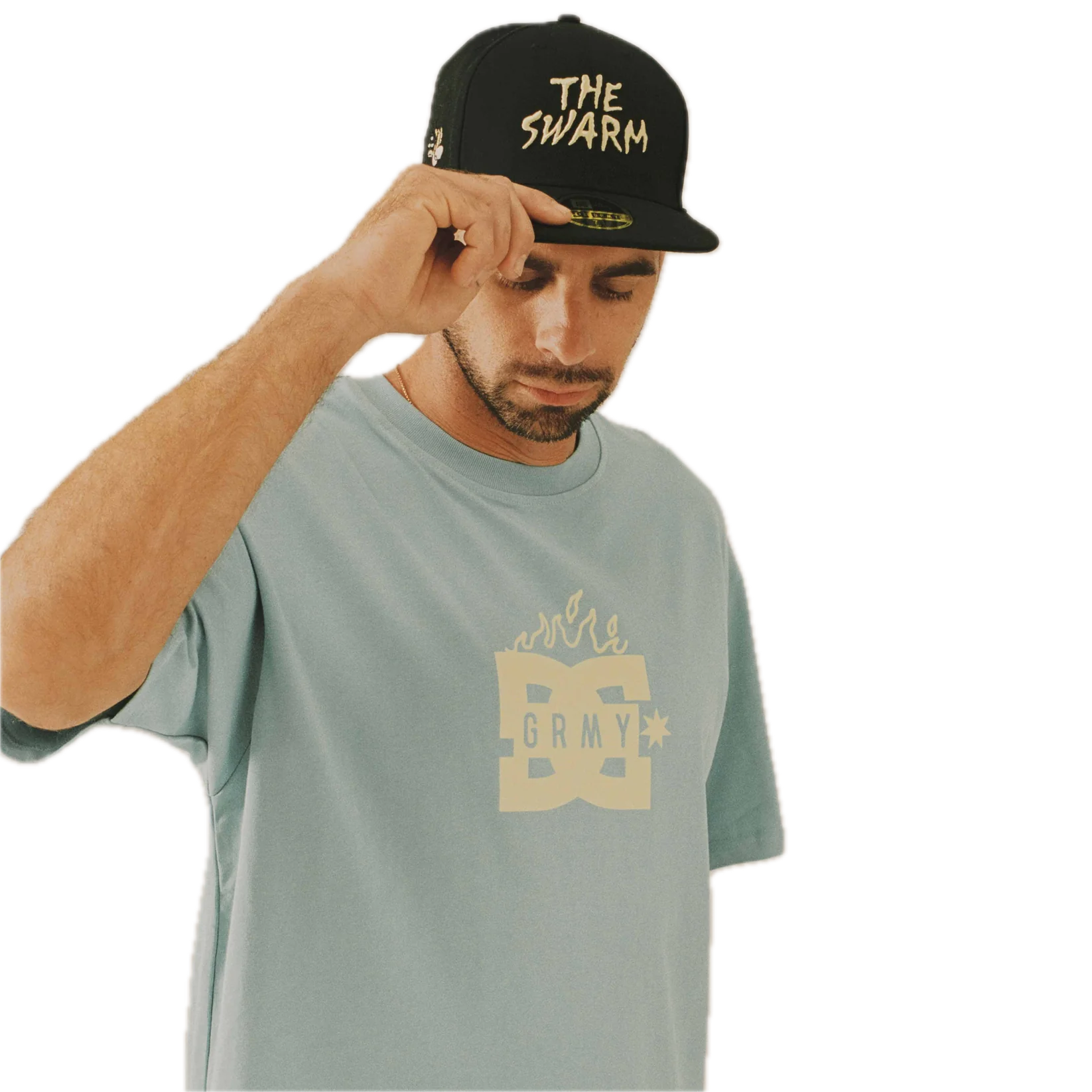 GRIMEY THE SWARM DC SHOES X GRIMEY CAMISETA REGULAR FIT AZUL