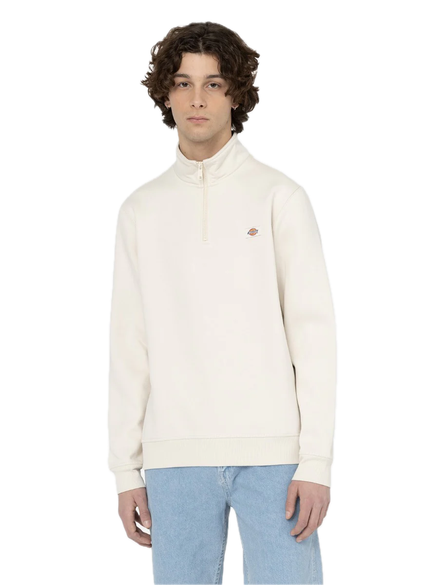 DICKIES OAKPORT SUDADERA MEDIA CREMALLERA BLANCO
