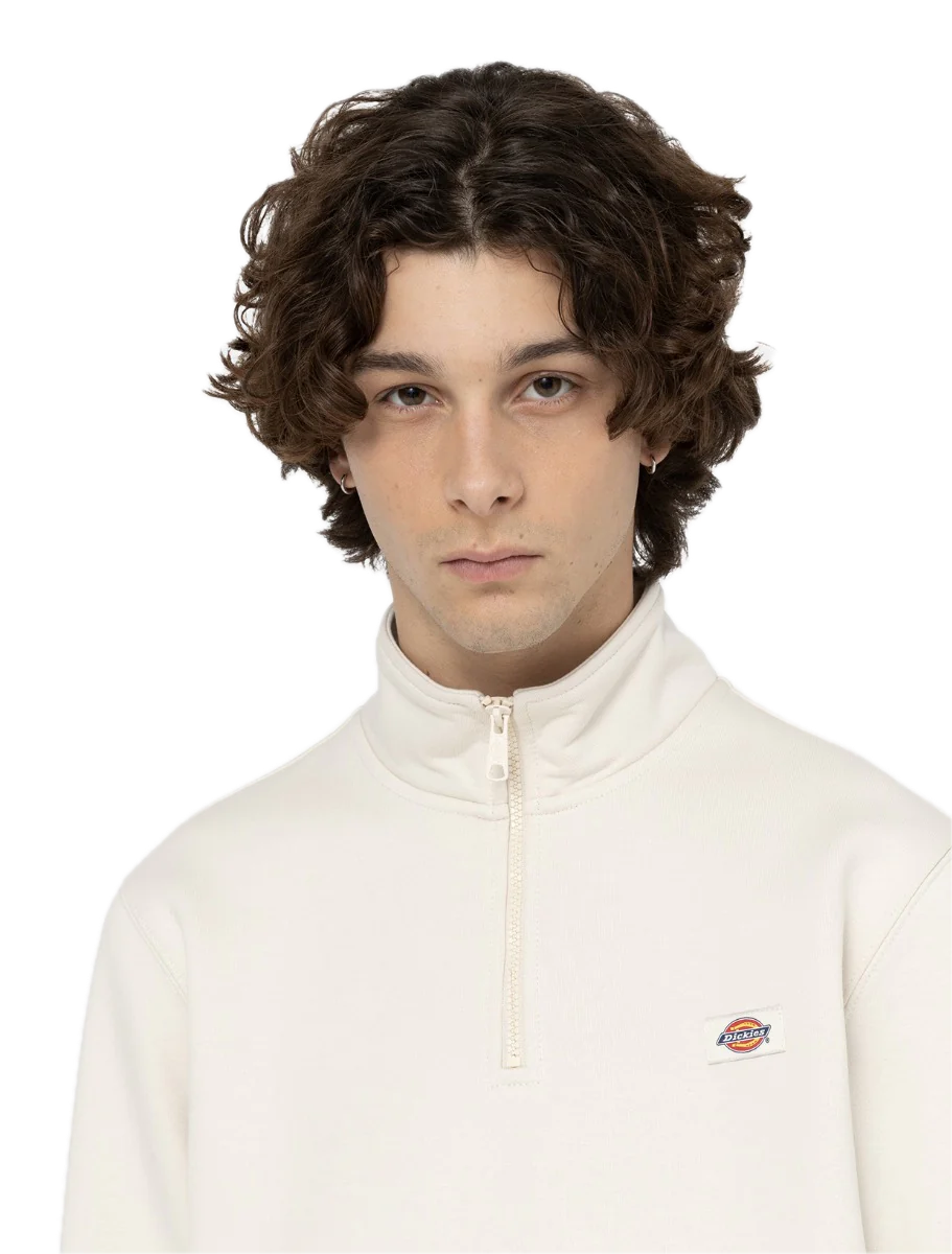 DICKIES OAKPORT SUDADERA MEDIA CREMALLERA BLANCO