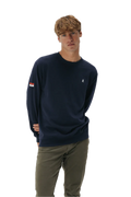 EL PULPO SUDADERA BORDADO HERITAGE AZUL