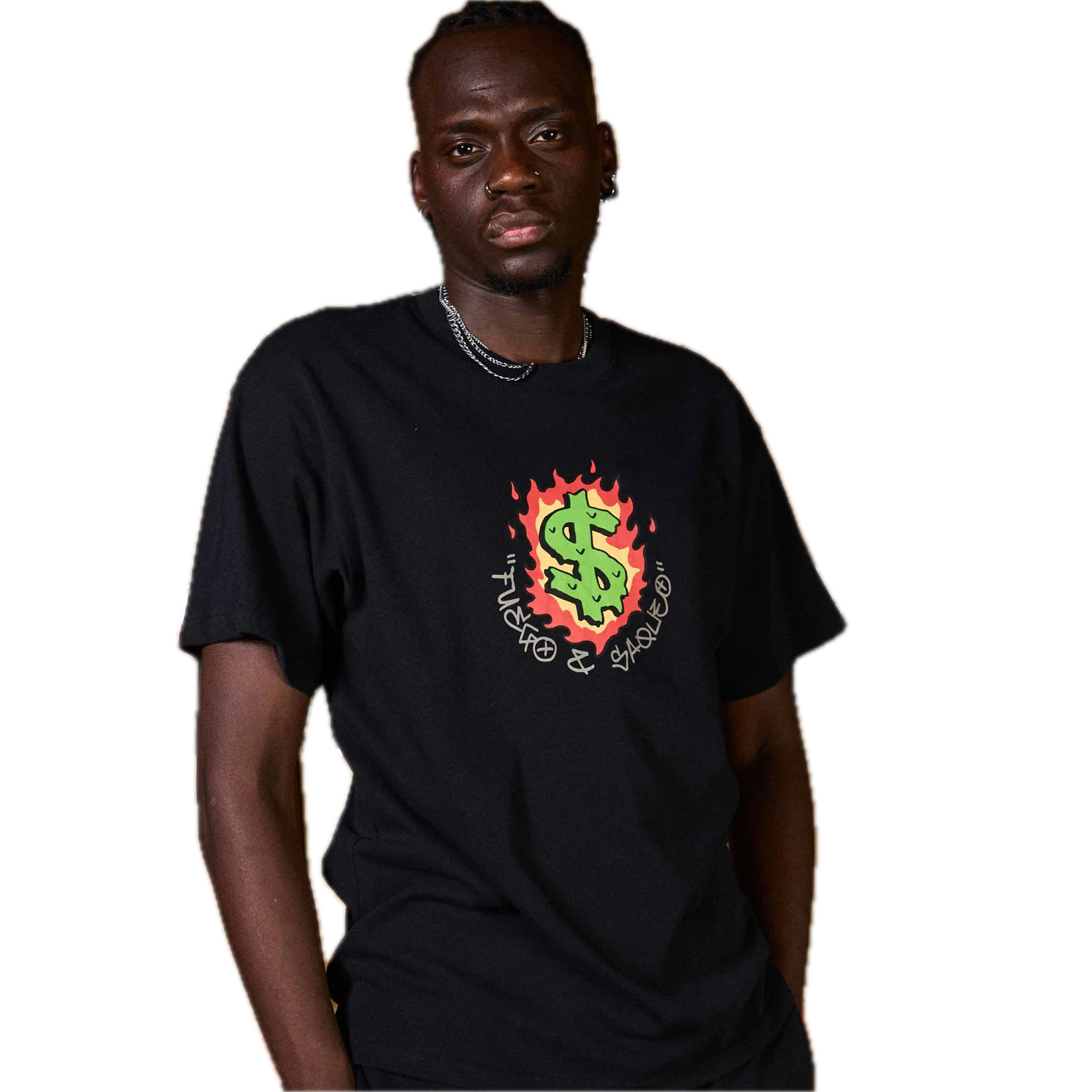 GRIMEY THE SHELTER BUCKS TO BURN CAMISETA REGULAR FIT NEGRA