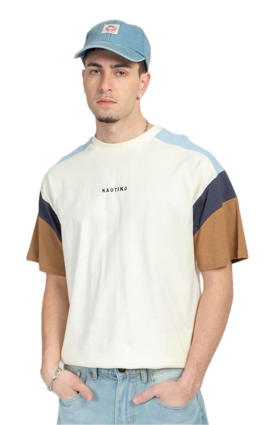 KAOTIKO CAMISETA OTTAWA IVORY/CAMEL/SKY/NAVY