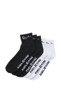 KARL KANI ANKLE SOCKS CALCETÍN PACK 6 NEGRO / BLANCO