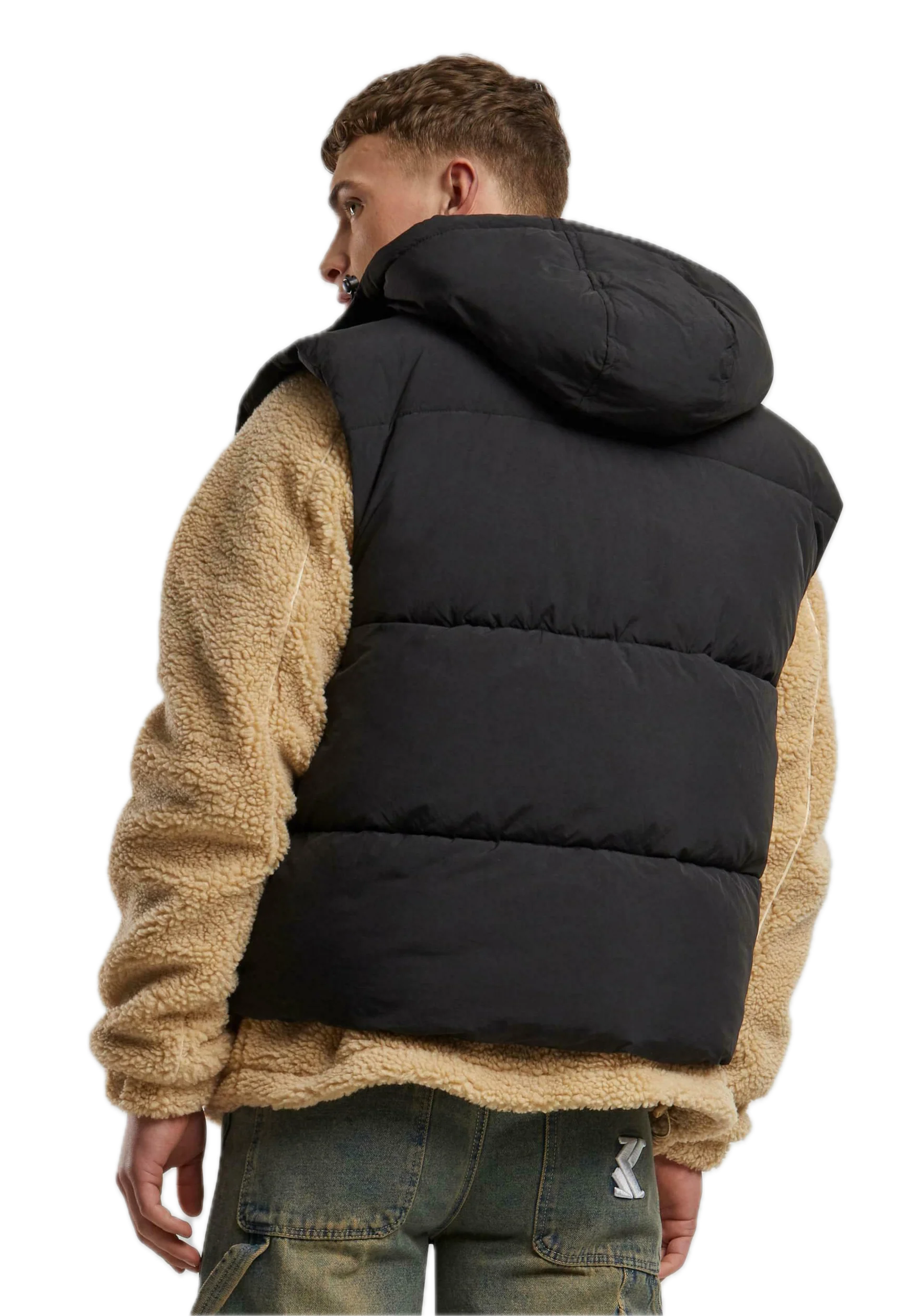KARL KANI CHALECO PUFFER  ACOLCHADO NEGRO