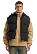 KARL KANI CHALECO PUFFER  ACOLCHADO NEGRO