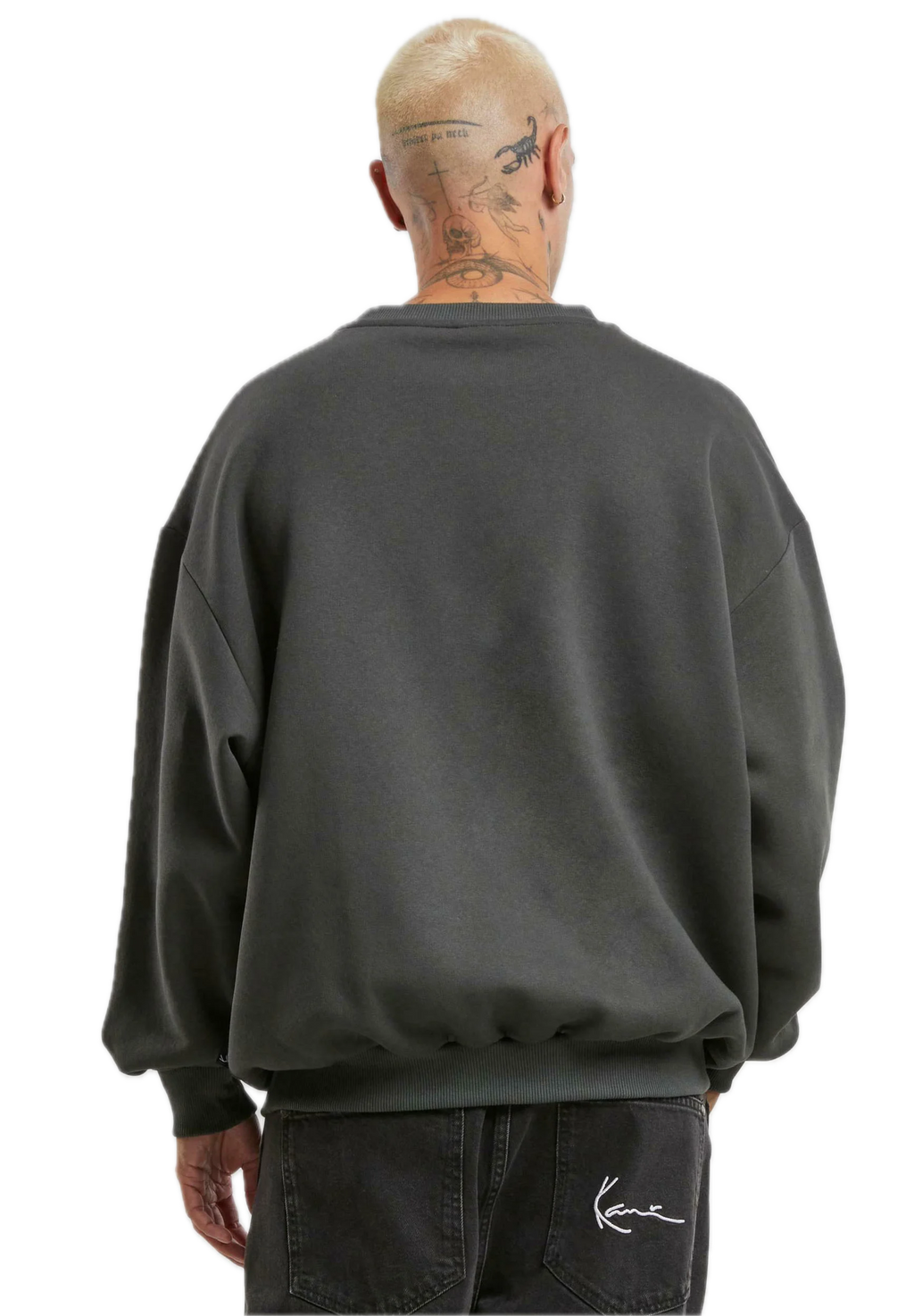 KARL KANI INSIDE OUT CREW HOODIE SUDADERA REGULAR FIT GRIS