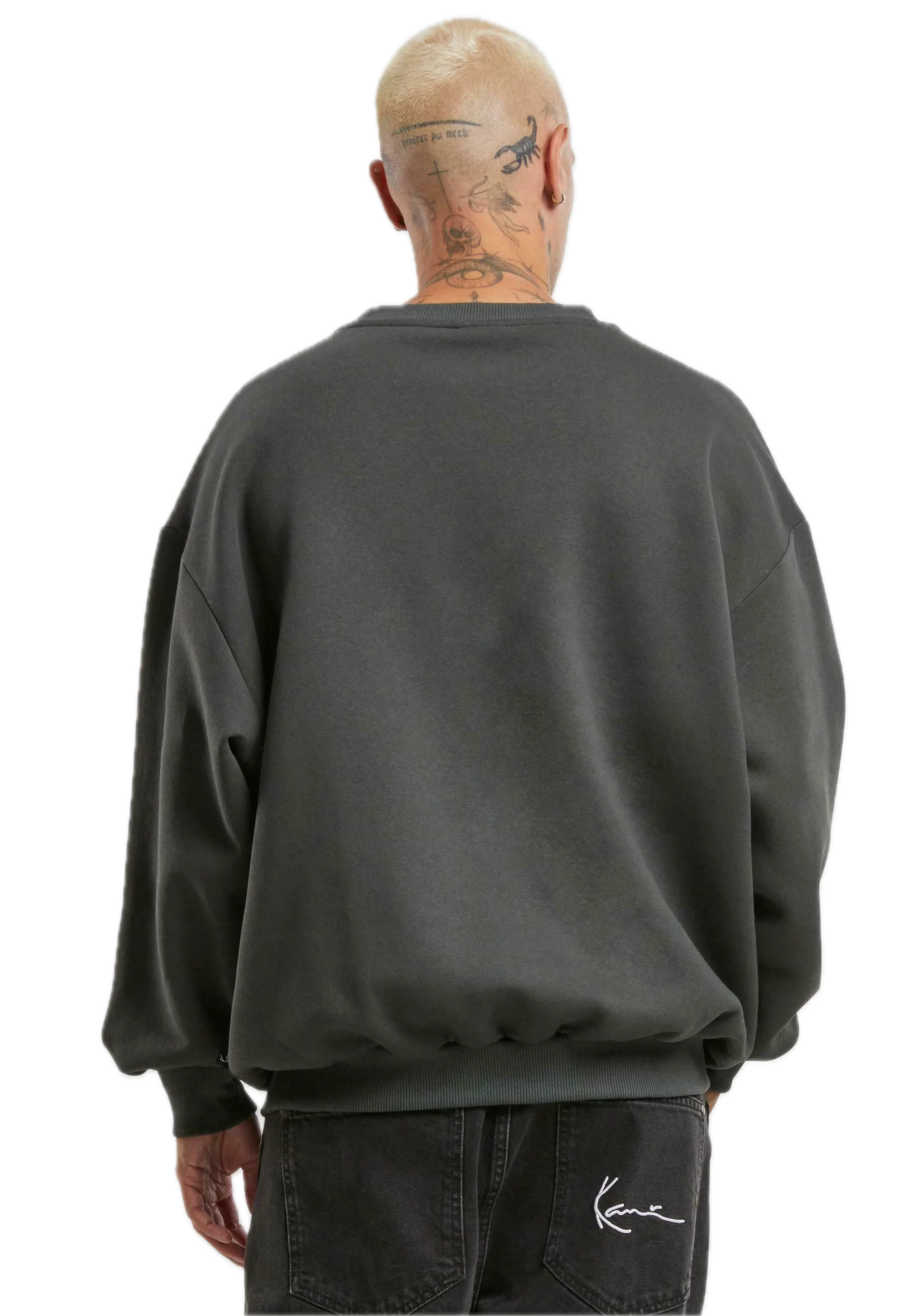 KARL KANI INSIDE OUT CREW HOODIE SUDADERA REGULAR FIT GRIS