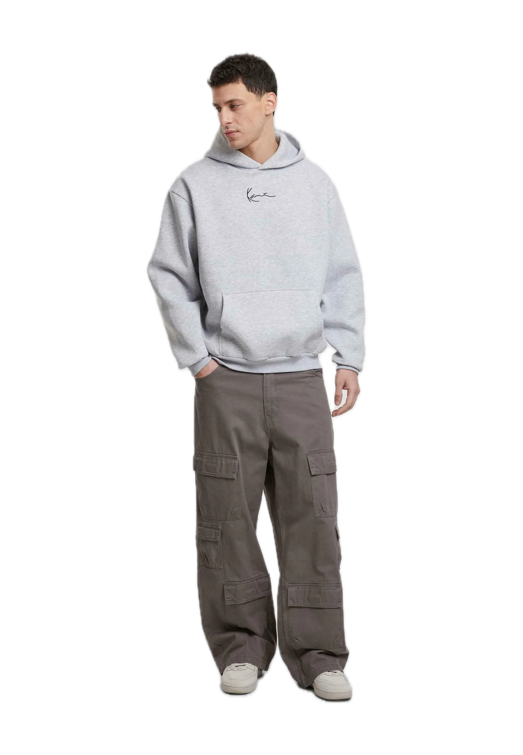 KARL KANI SUDADERA  SMALL SIGNATURE ESSENTIALS   GRIS
