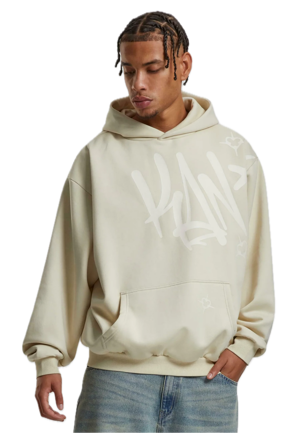 KARL KANI WOVEN KANI TAG SUDADERA CAPUCHA OVERSIZE FIT ARENA CLARA