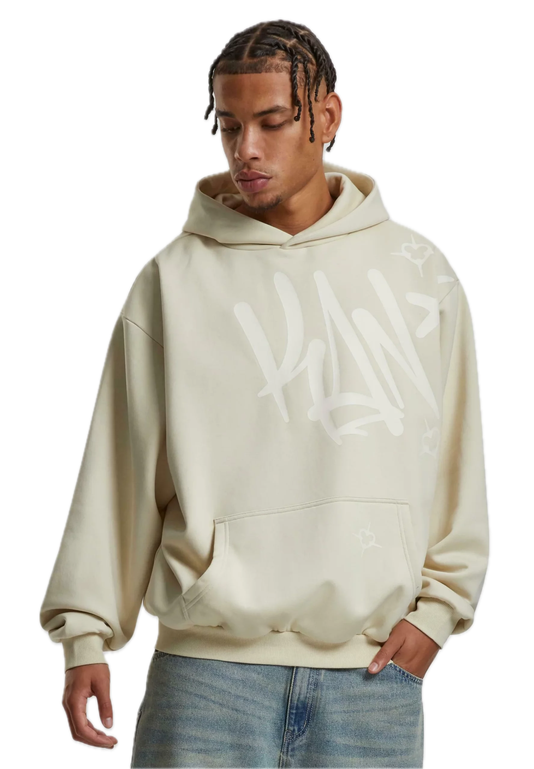 KARL KANI WOVEN KANI TAG SUDADERA CAPUCHA OVERSIZE FIT ARENA CLARA