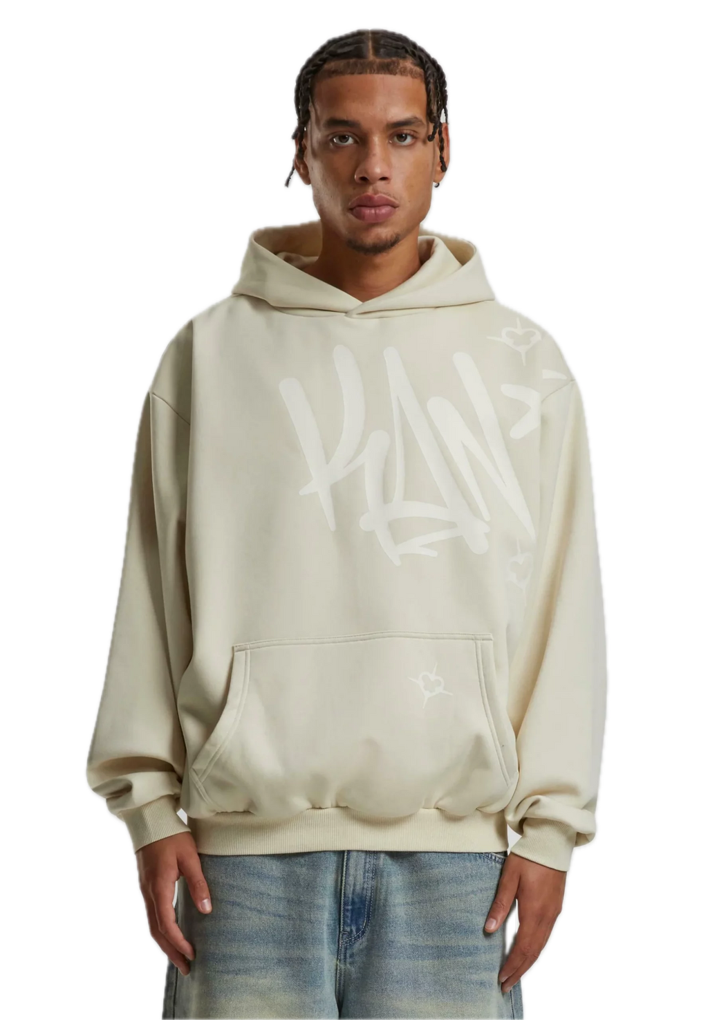 KARL KANI WOVEN KANI TAG SUDADERA CAPUCHA OVERSIZE FIT ARENA CLARA