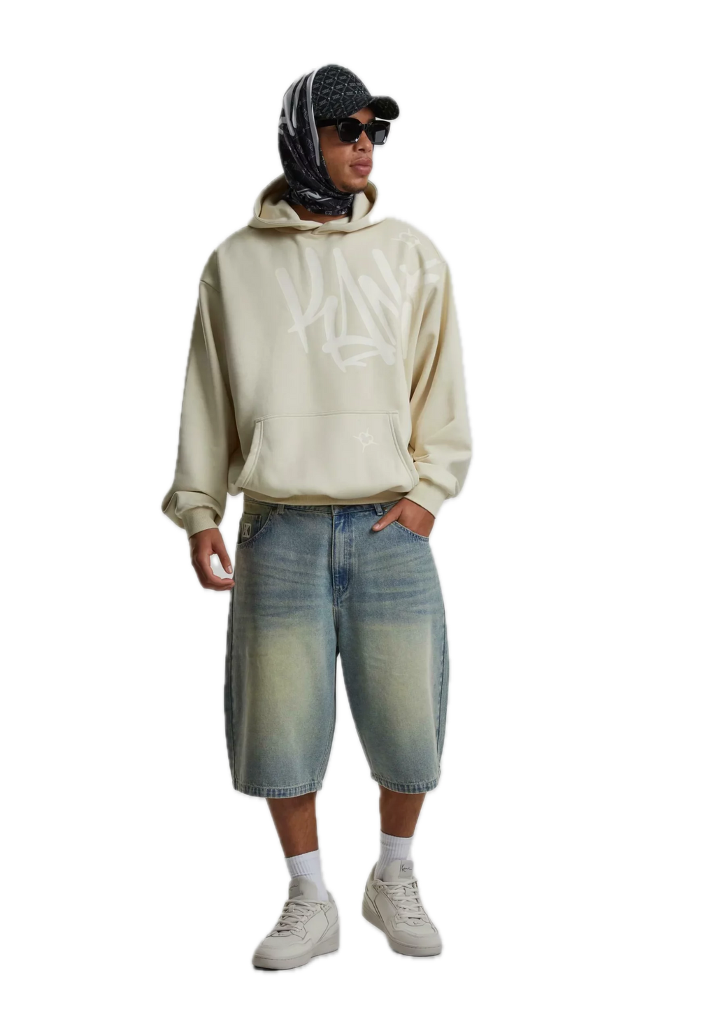 KARL KANI WOVEN KANI TAG SUDADERA CAPUCHA OVERSIZE FIT ARENA CLARA