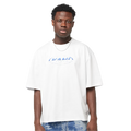 KARL KANI WOVEN CHROME LOGO CAMISETA OVERSIZE BOXY FIT BLANCA