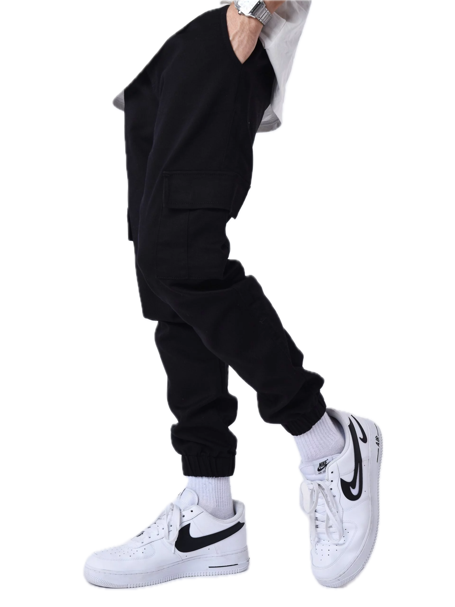 PROJECT X PARIS PANTALÓN CARGO REGULAR FIT NEGRA