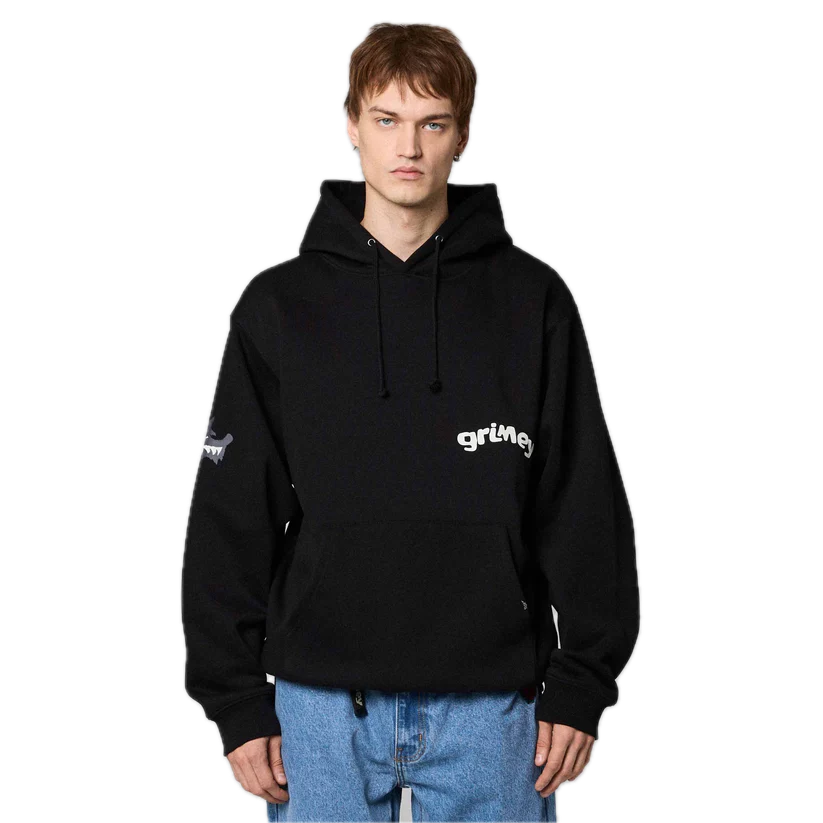 GRIMEY SUDADERA CON CAPUCHA THE PLANET REGULAR FIT NEGRA